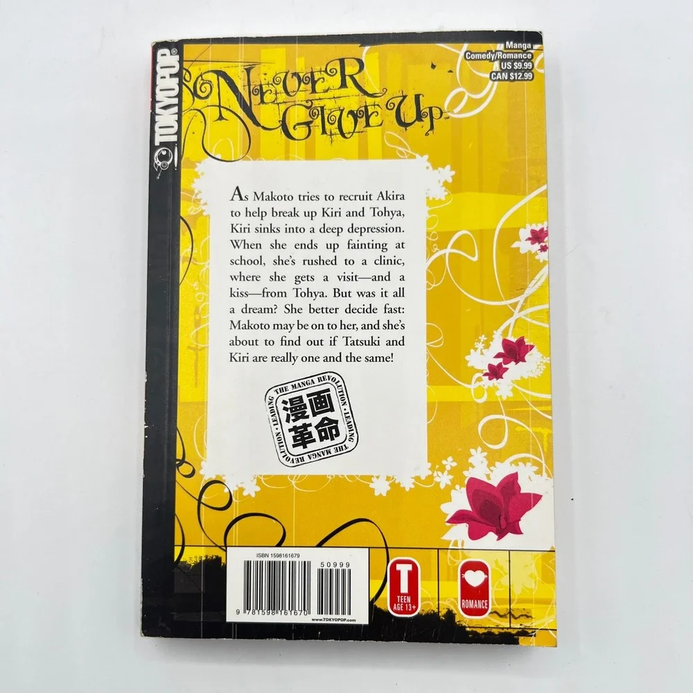 Never Give Up Vol. 3 Manga Comic‎ Book by Hiromu Mutou Tokyopop